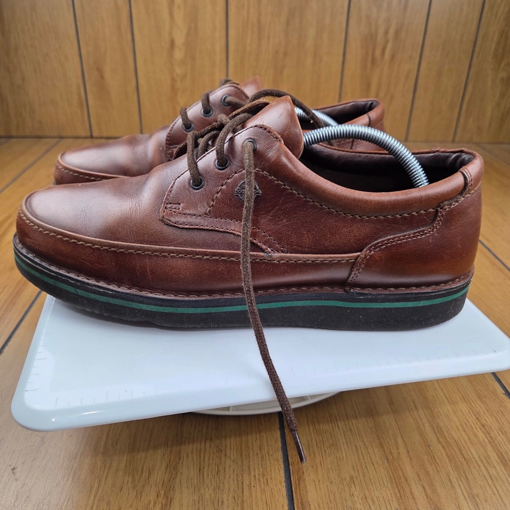 Hush Puppies The Body Shoe Antique Brown Leather Oxfords 18915 Mens 11 W Wide